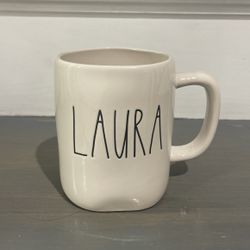 Rae Dunn “LAURA” White Mug