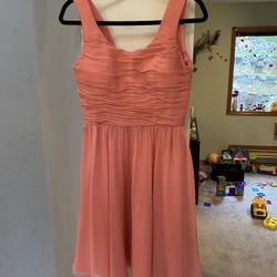Coral Pink Formal Dress 