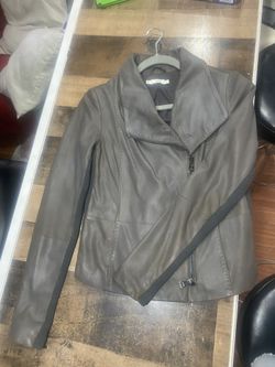 Vince Leather Jacket Xs