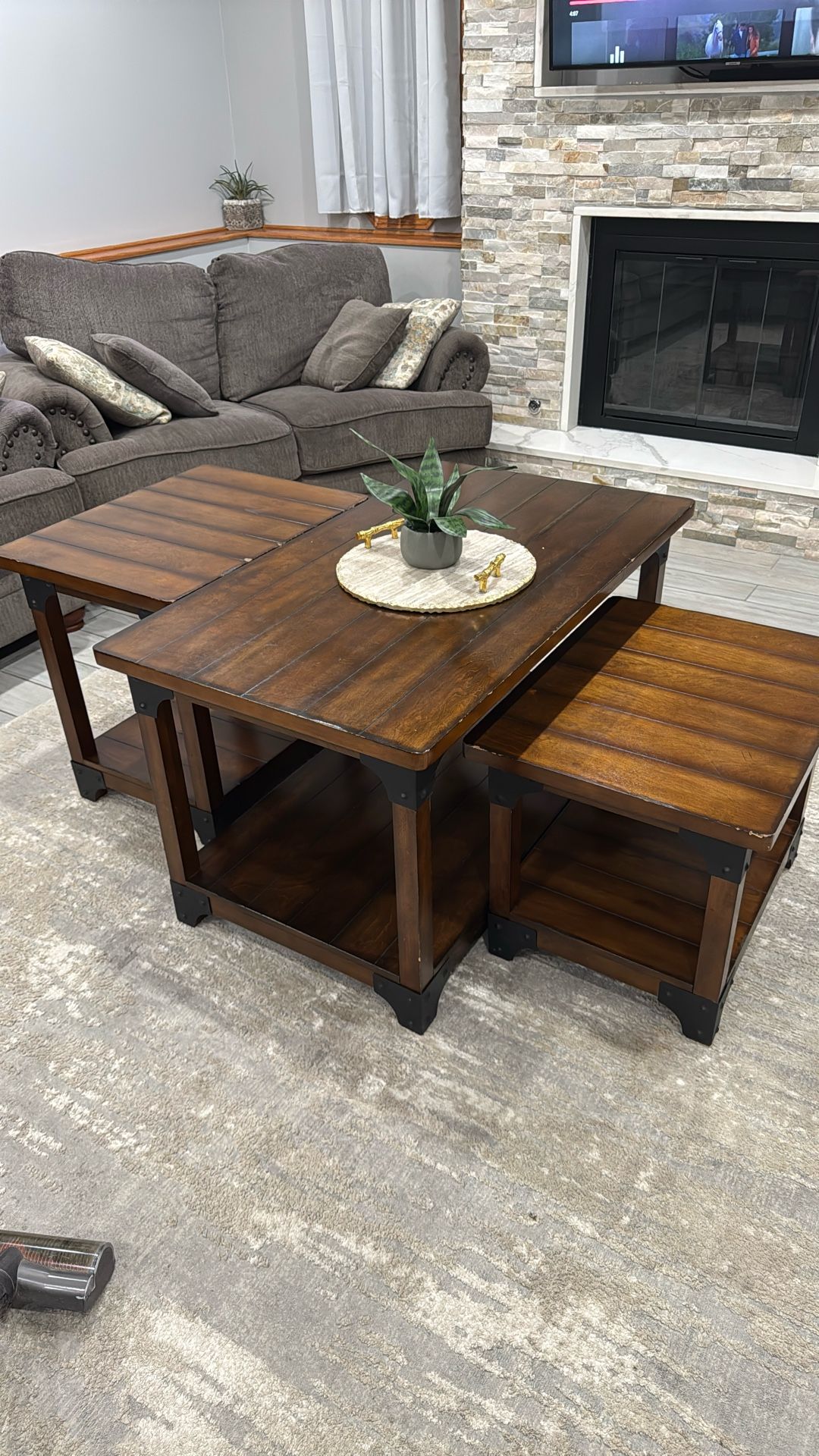 Coffee Table With Two Table Ends