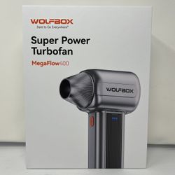 WOLFBOX MF400 Electric Air Duster, Handheld Turbo Jet Blower for PC & Car