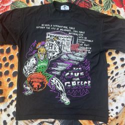 Warren Lotas x Milwaukee Bucks 2021 The Greek Freak T-shirt Mens Medium