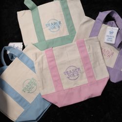 Trader Joe’s Pastel Tote Bags
