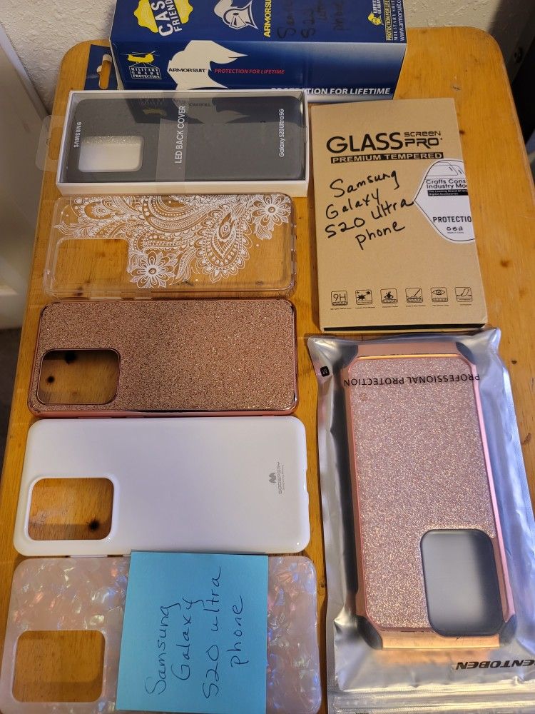Samsung Galaxy S20 ultra covers and screen protector