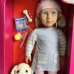 Our Generation Meagan 18” Doll & Pet