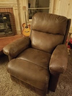 Leather/Hide Rocker-Recliner-Sleeper (Size Med.)