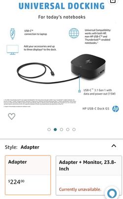 Hp usb Dock G5