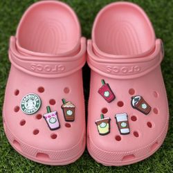 Croc Charms 7 Piece bundle (Starbucks)