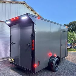 New 6x12 Enclosed Cargo Trailer 