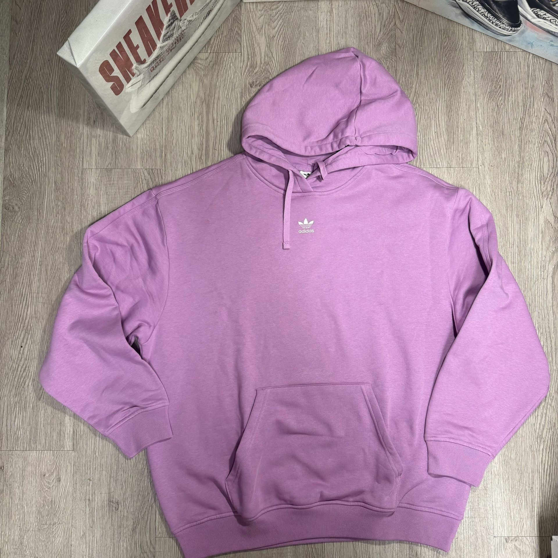 Adidas Women’s Sportswear Essentials Oversized Pink Fleece Hoodie XS-L