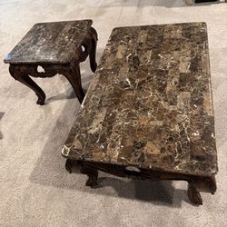 Coffee Table with Side Table