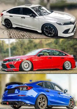 BRAND NEW 4PCS 2022-2025 Honda Civic Gloss Black Door Handle Cover Trim Overlay Cap Kit