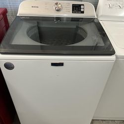 Glass Top Maytag Large Capacity 4.8cu Ft Top Load Washer (See Your Clothes Washing)