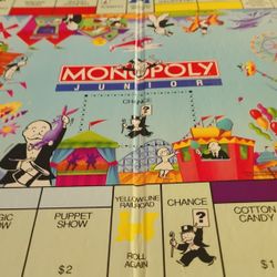 Monopoly Junior Boardgame Board With Instructions Only