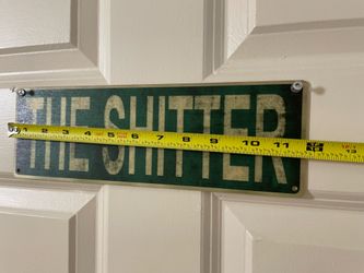“The Shitter” Funny Bathroom Sign Metal Wall Decor