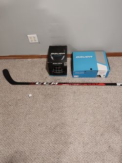 Hockey Combo Stick+Helmet+Skates