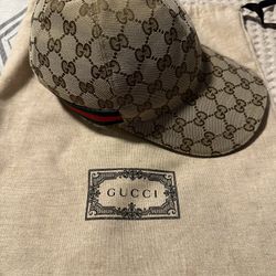 Gucci Original GG Canvas Baseball Hat with Web