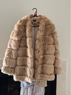 Tan Faux Fur Coat