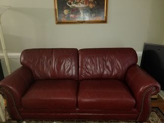 4-piece Top Grain Leather Living Room Set
