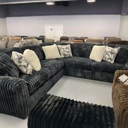 Midnight-Madness Gunmetal 3-Piece Sectional