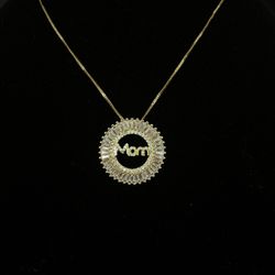 Mother’s Day Gold Crystal Necklace