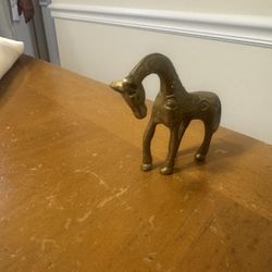 Small Brass Giraffe