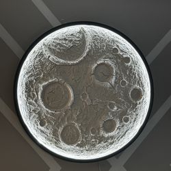 35” Diameter 3D MOON WALL DECORATION 