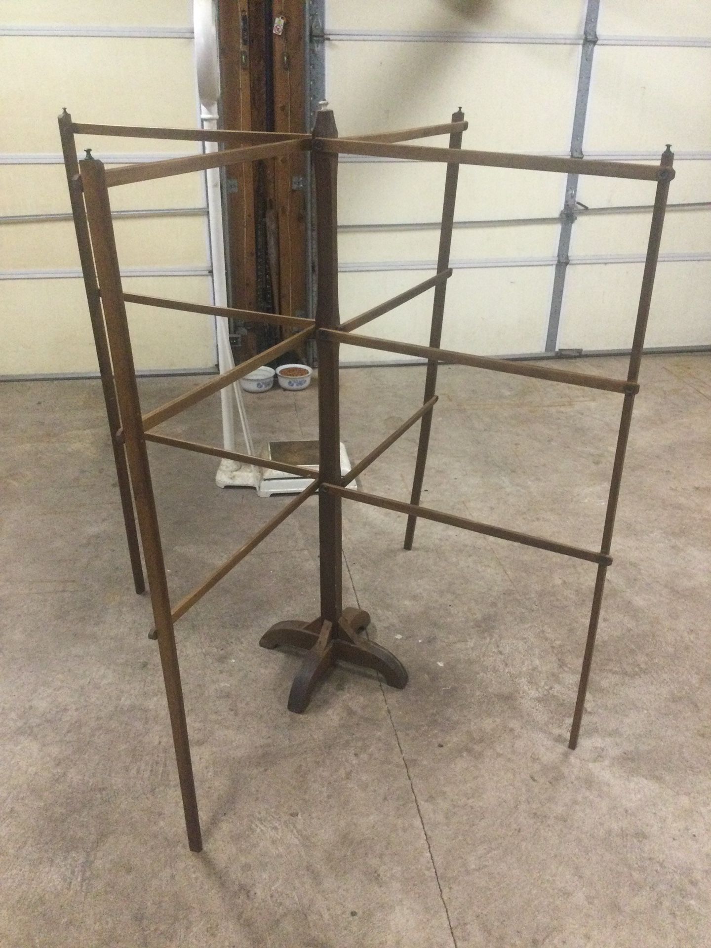 Rare Primitive Wood Clothes Dryer