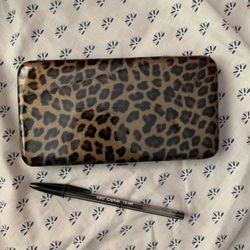 Leopard print wallet