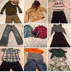 4T EUC / NWOT Boy Clothes Bundle (2nd Bundle); Jacket, Button Up, Polo Shirt, Shorts, Dressy Outfits