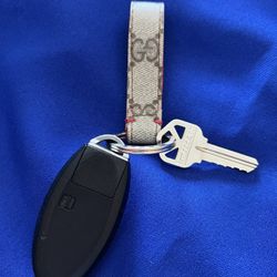 Gucci Tan Monogram Keychain