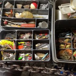The Fishing Tackle Box there’s about 1000 pieces I will gather 300 bucks or best offer