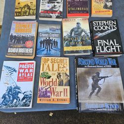 World War 2 Books,vhs,dvd and games