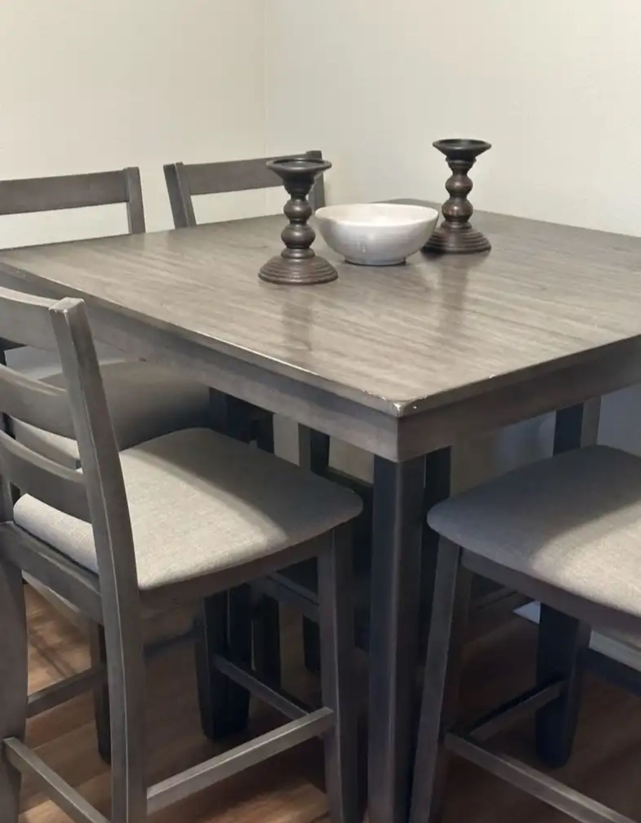 Counter Height Table + 4 Chairs