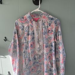 Lilly Pulitzer Women’s Popover Size L EUC