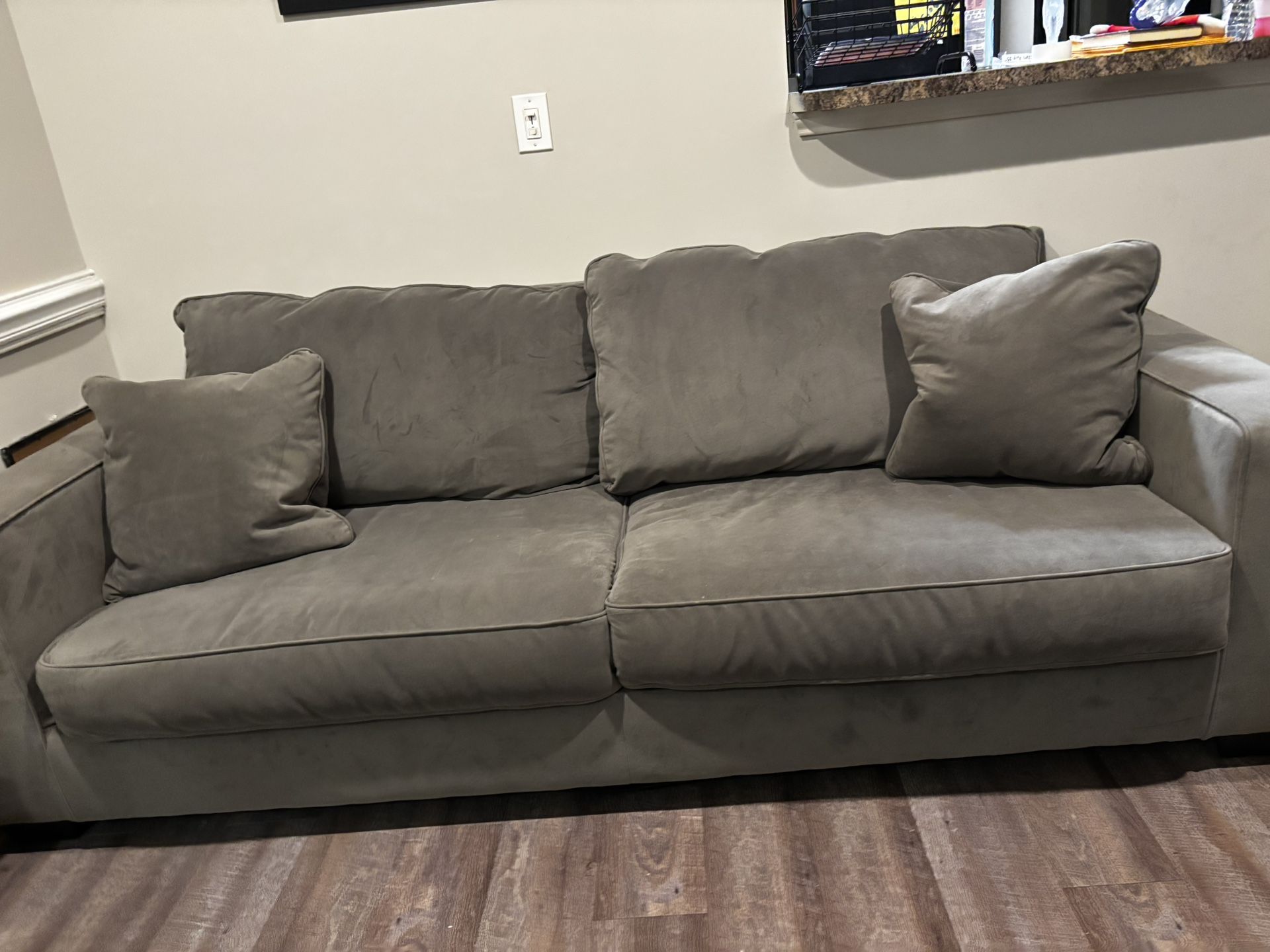 Grey Love Seat
