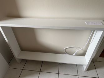 Narrow sofa table