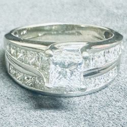 Wedding Engagement Ring And Band Certified