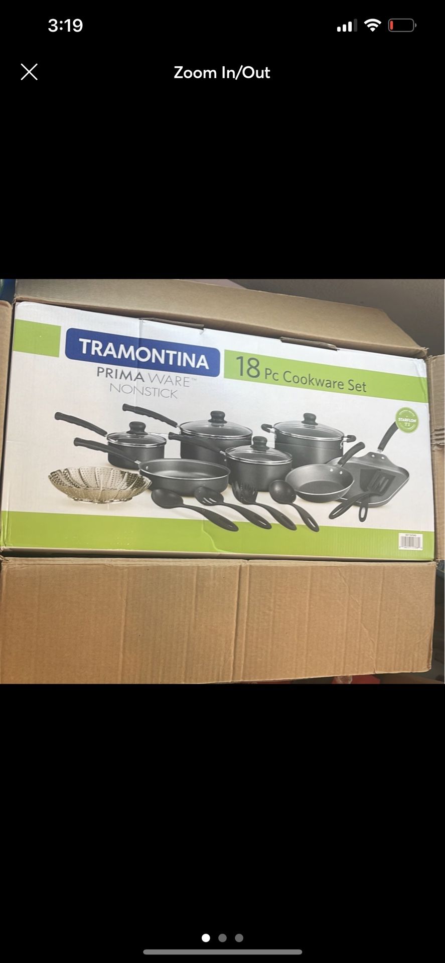 Tramontina Primaware 18 Piece Non-stick Cookware Set, Steel Gray