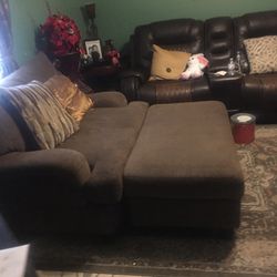Love Seat  With Ottoman