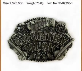 Western cowboy cowgirl Country music belt buckle sold separately SHIPPING AVAILABLE