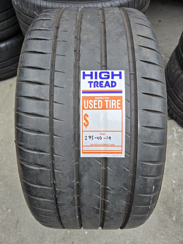 (1) 275 40 19 Michelin Tire