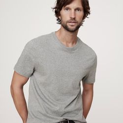 Banana Republic Men’s XL Fitted Crew 100% Cotton, Gray, Excellent Condition