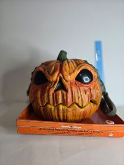 Spooky Village Animated Pop Up Jack-O-Lantern