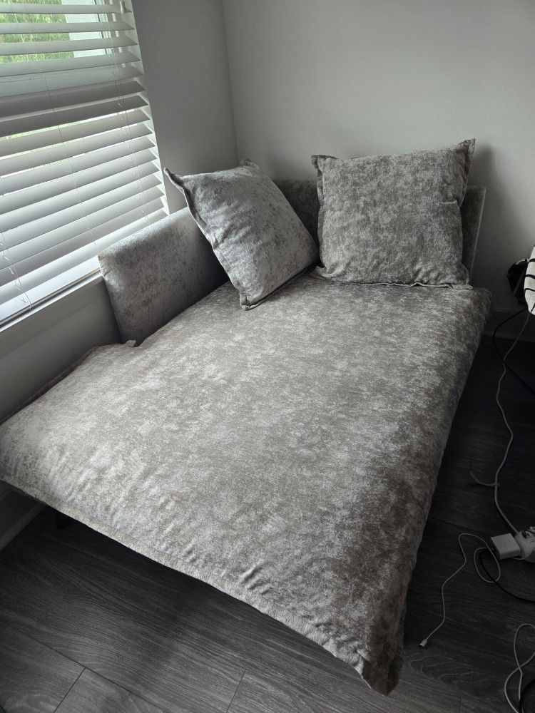 Joybird Denna Single Arm Chaise With 3 Pillows Couch Sofa