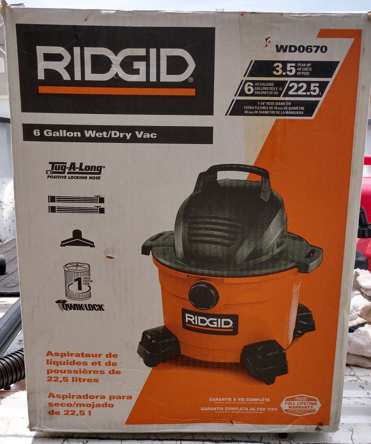 (SL)(0600)(aa) Ridgid WD 0670 Wet/Dry Vac
