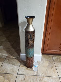 Vase Large Metal  Heavy