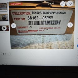 Toyota Sienna Blind Spot Sensor 88162 08060