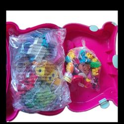 LEGO Duplo 246-Piece Mix Lox Figures Cat Food Furniture Blocks  Frozen Case Toy