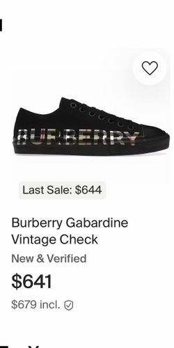 Men Burberry size 11